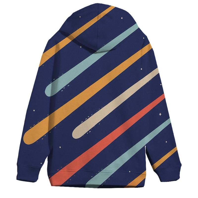 Comet Trail Fan Overprint printed hoodies