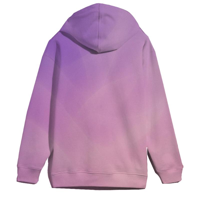 Orchid Nebula Veil Gradient designer hoodies