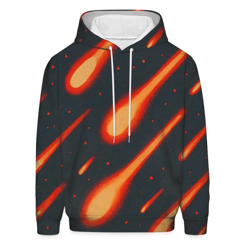 Reverse Dye Meteor Shower Speckles embroidered hoodies