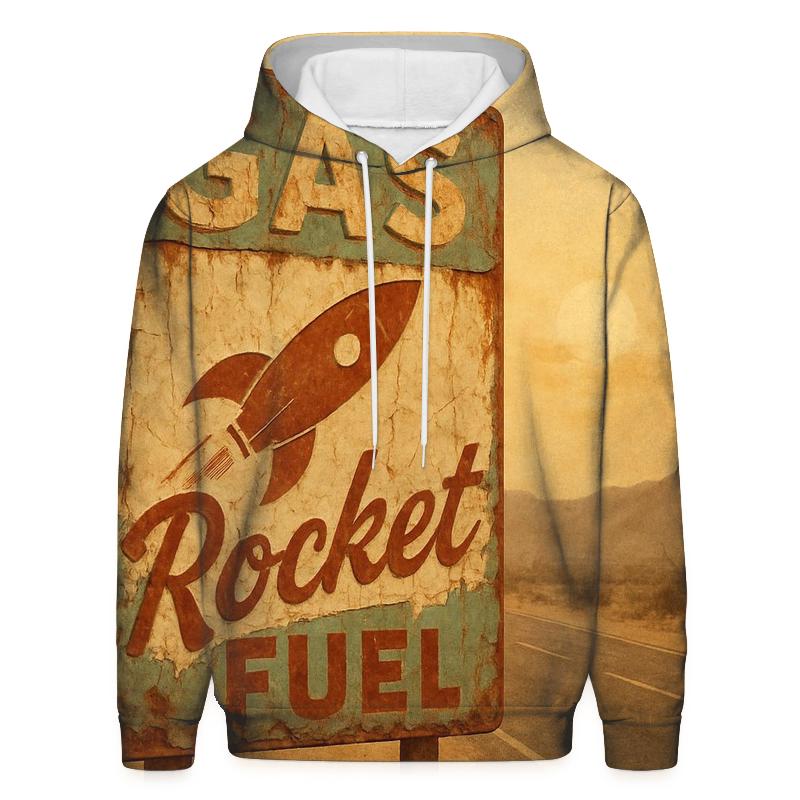 Dusty Desert Gas Station Cosmic Sign custom hoodies