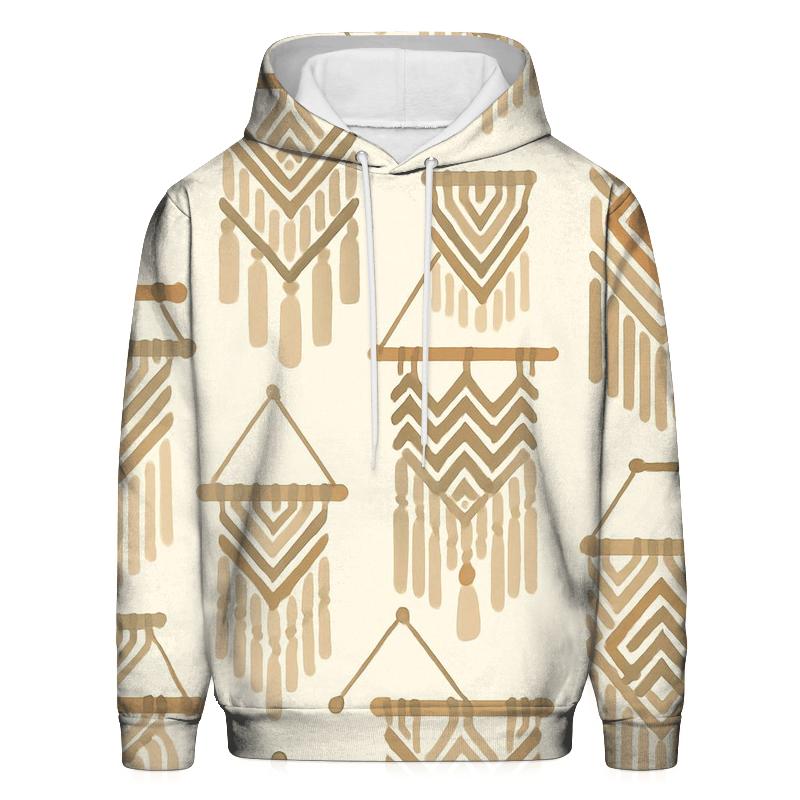 Macrame Wall Hanging Motifs premium hoodies
