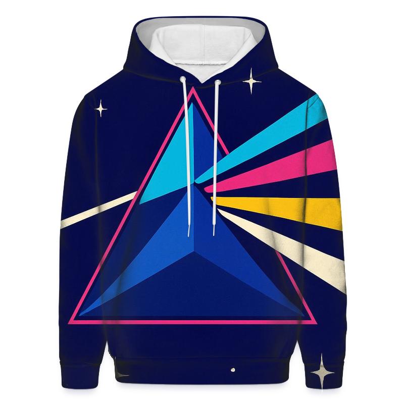 Laser Prism Sunburst zip-up hoodies