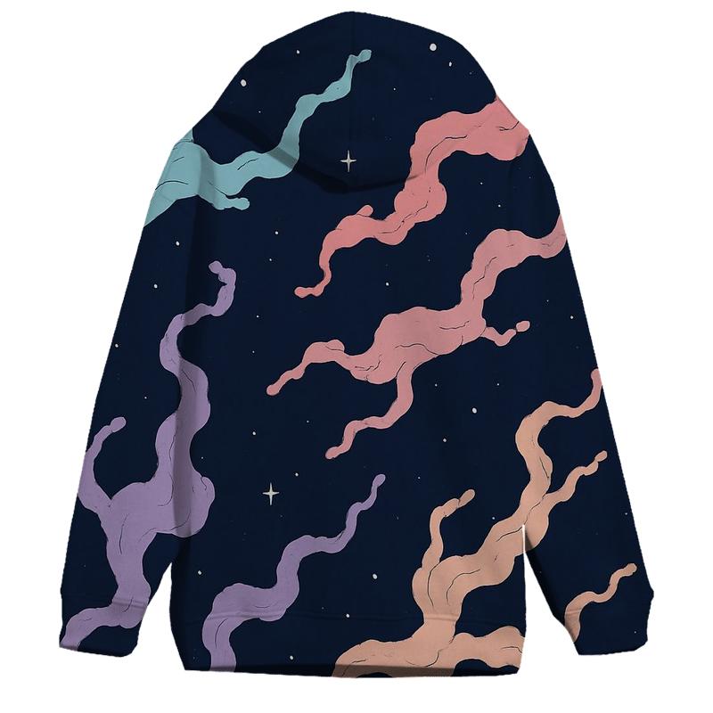 Nebula Filament Bouquet Scatter pullover hoodies
