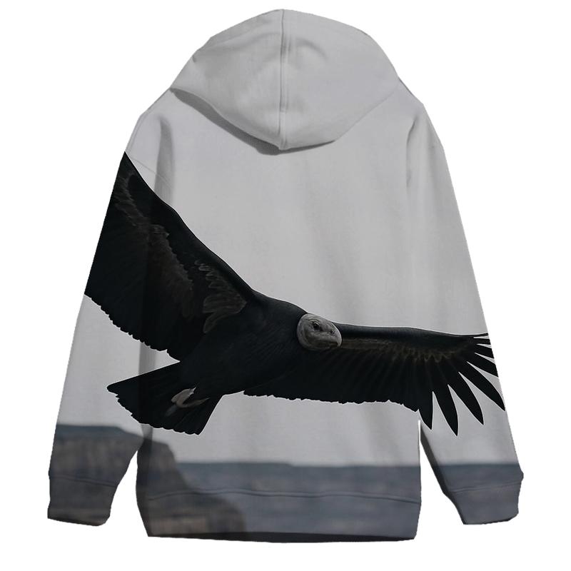 Canyon Thermal Spiral California Condor graphic hoodies