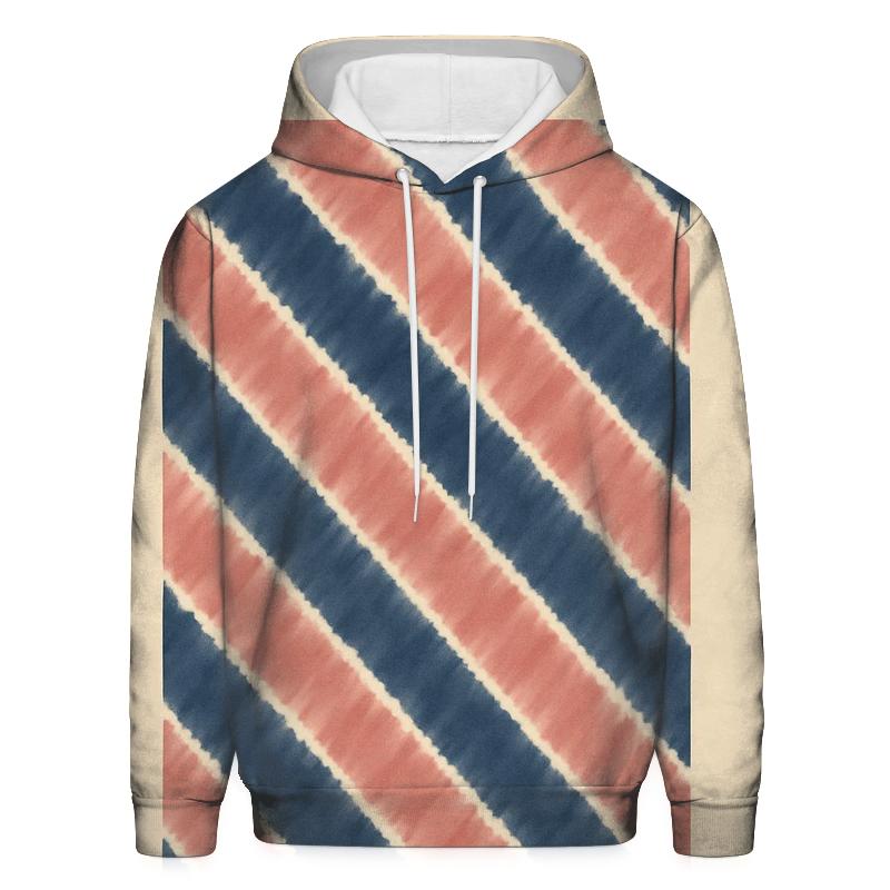 Diagonal Fan Fold Galaxy Pleats printed hoodies