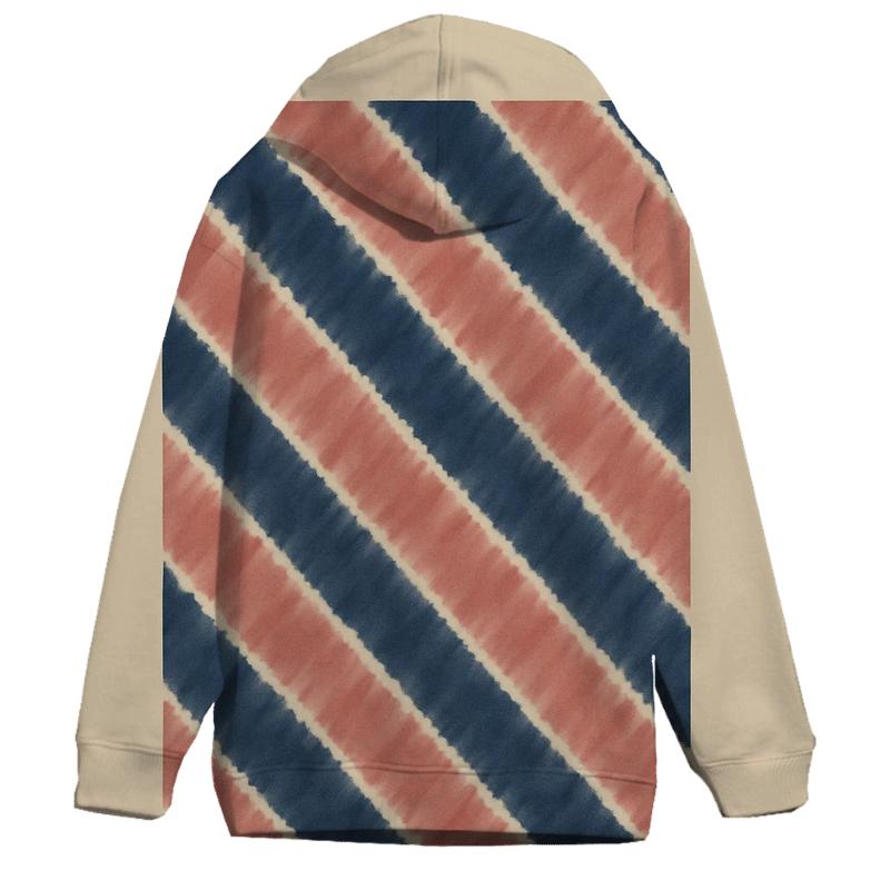Diagonal Fan Fold Galaxy Pleats printed hoodies
