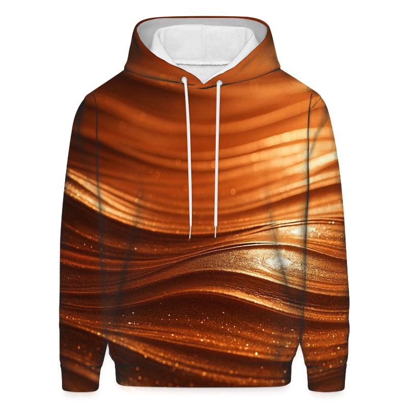 Copper Ripple Glam Tide lightweight hoodies
