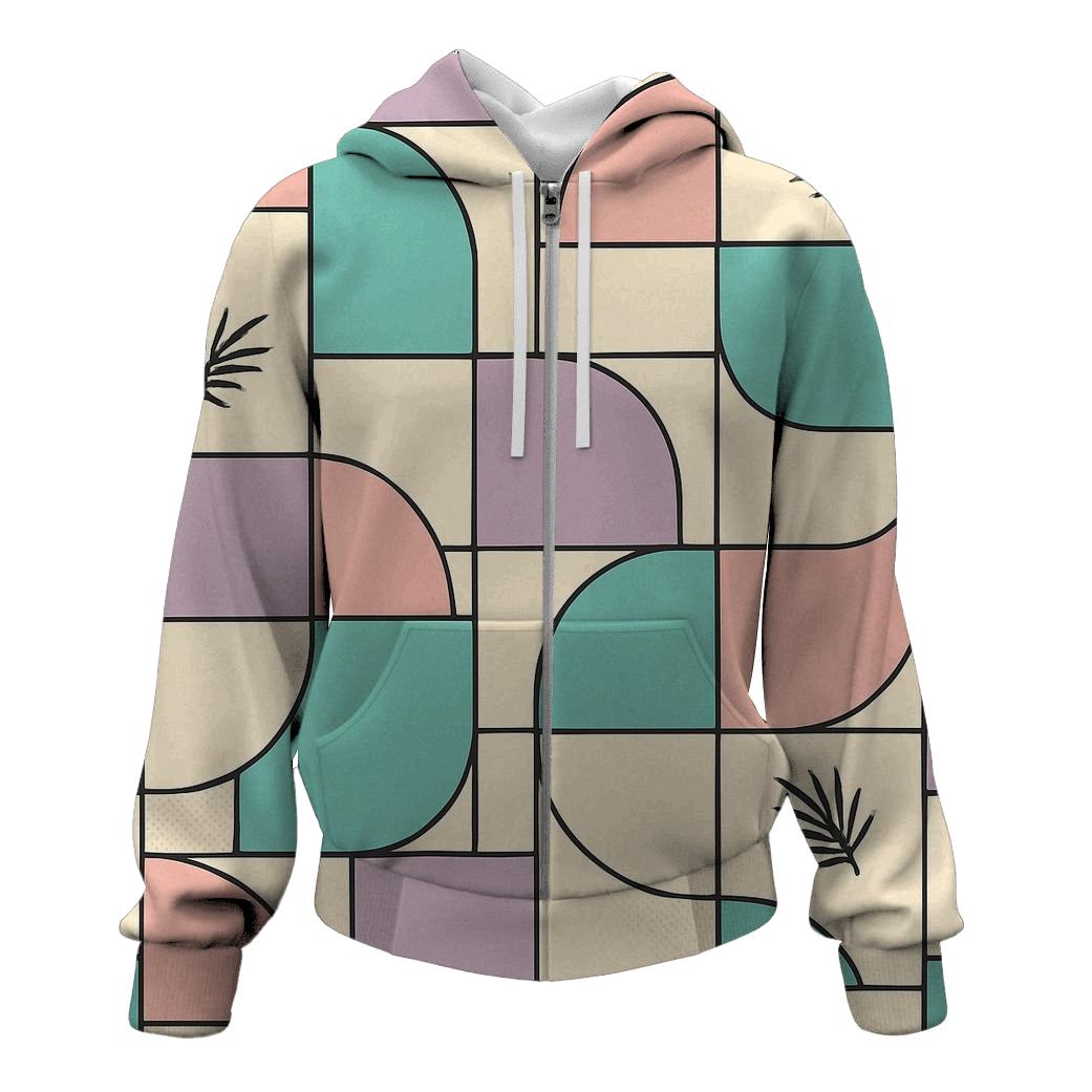 Miami Vice Pastel Blocks printed hoodies