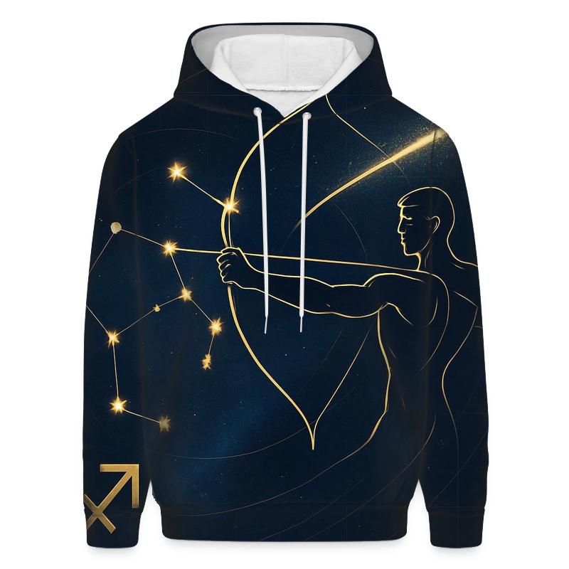 Sagittarius Archer Galactic Trajectory Map hoodies fashion
