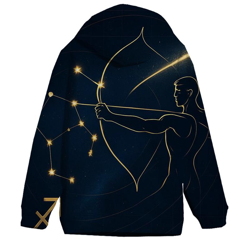 Sagittarius Archer Galactic Trajectory Map hoodies fashion