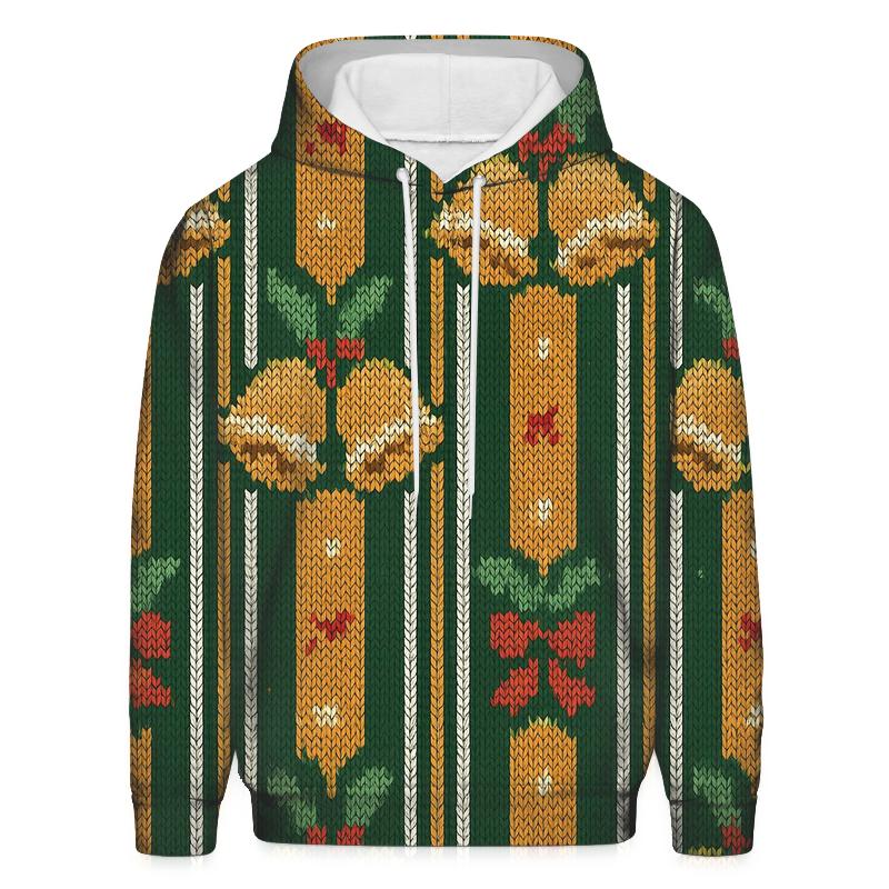 Holly Jingle Bell Barcode Design custom hoodies