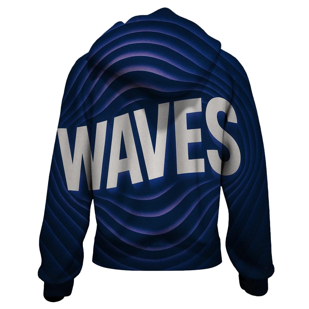 Gravity Wave Typography Ripple hoodie designs