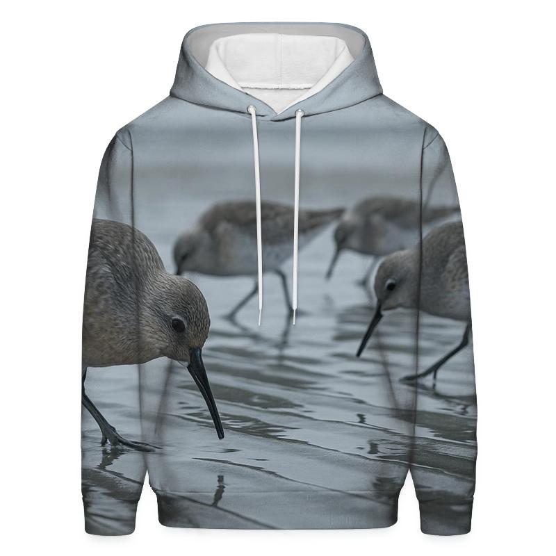 Sandflat Forage Red Knot Flock lightweight hoodies
