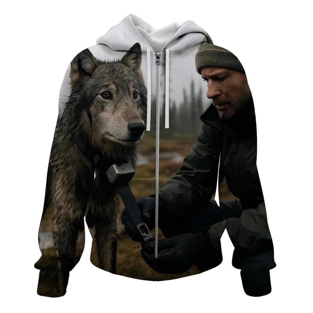 Radiocollar Field Check In Boreal Muskeg custom hoodies