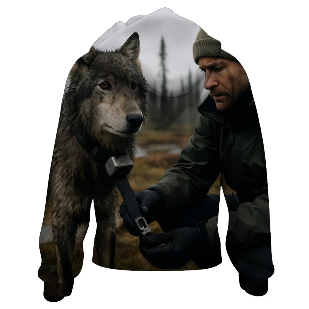 Radiocollar Field Check In Boreal Muskeg custom hoodies