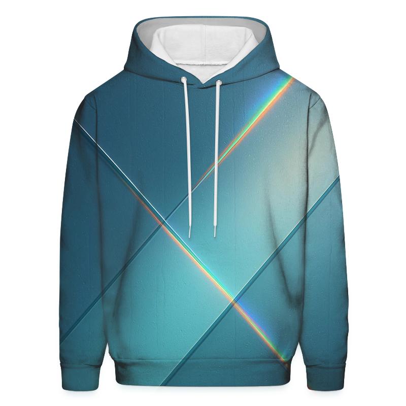 Prismatic Rain Drift Gradient pullover hoodies