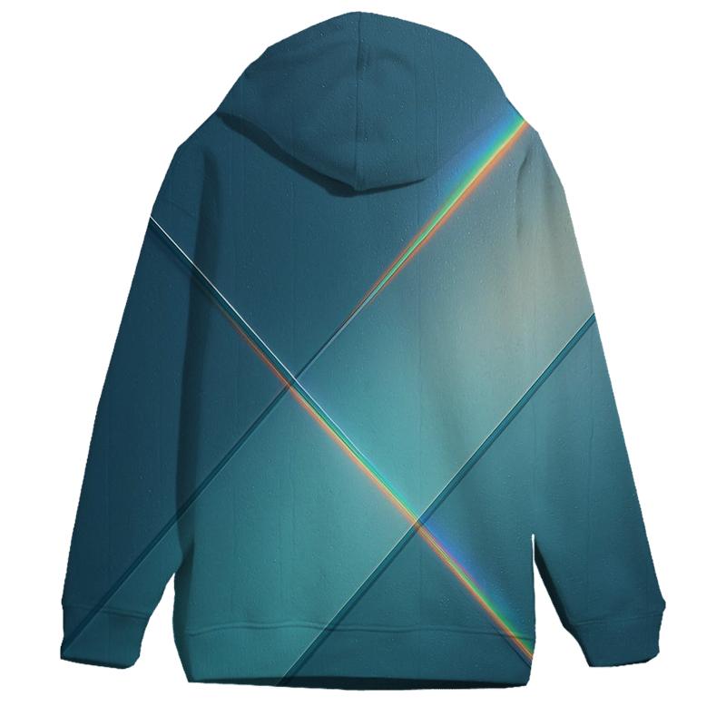 Prismatic Rain Drift Gradient pullover hoodies