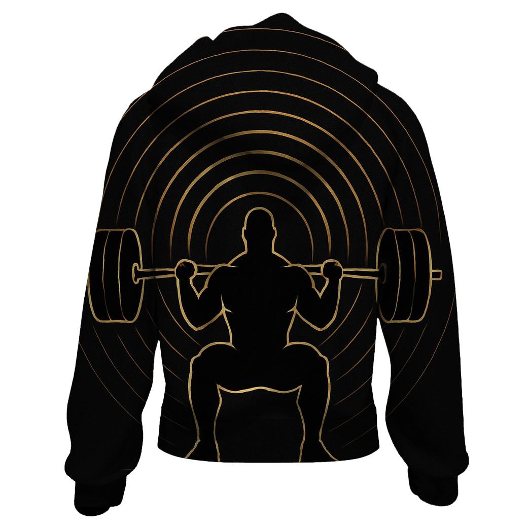 Gravity Wave Weightlifting printed hoodies