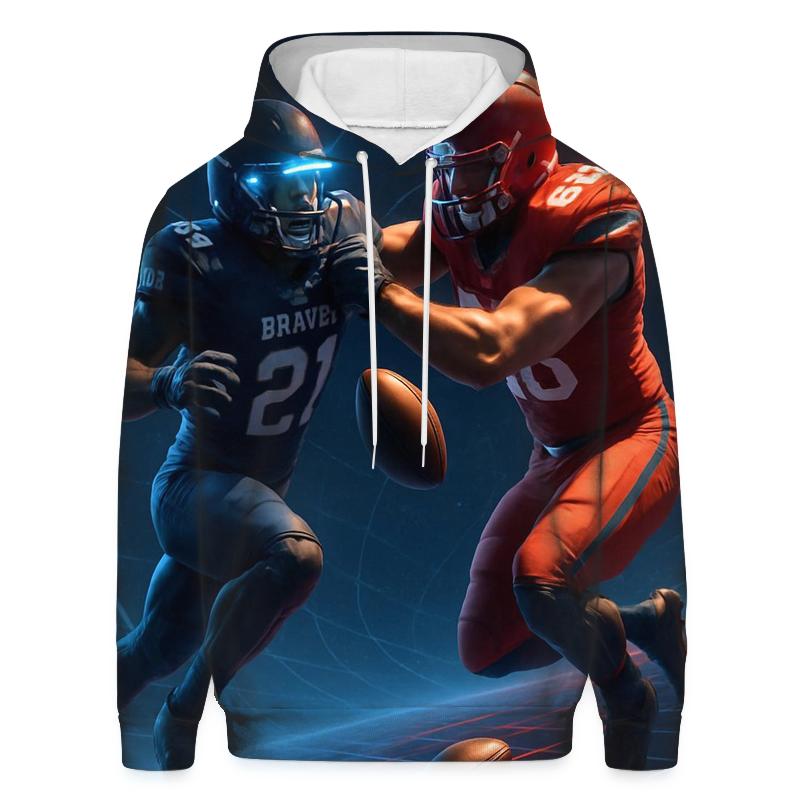 Hologram Yard Lines In Zero Gravity Arena zip-up hoodies