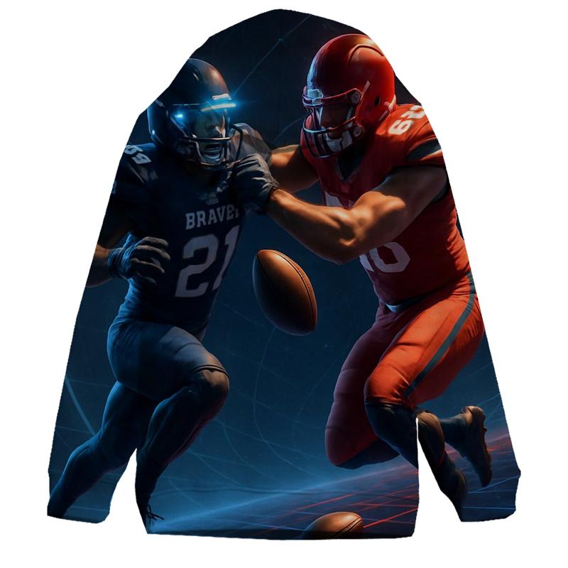 Hologram Yard Lines In Zero Gravity Arena zip-up hoodies