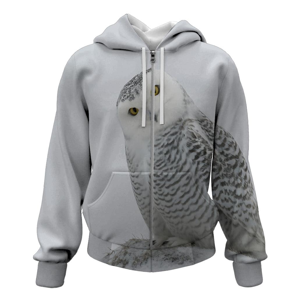 Frostline Listener Snowy Owl hoodie trends