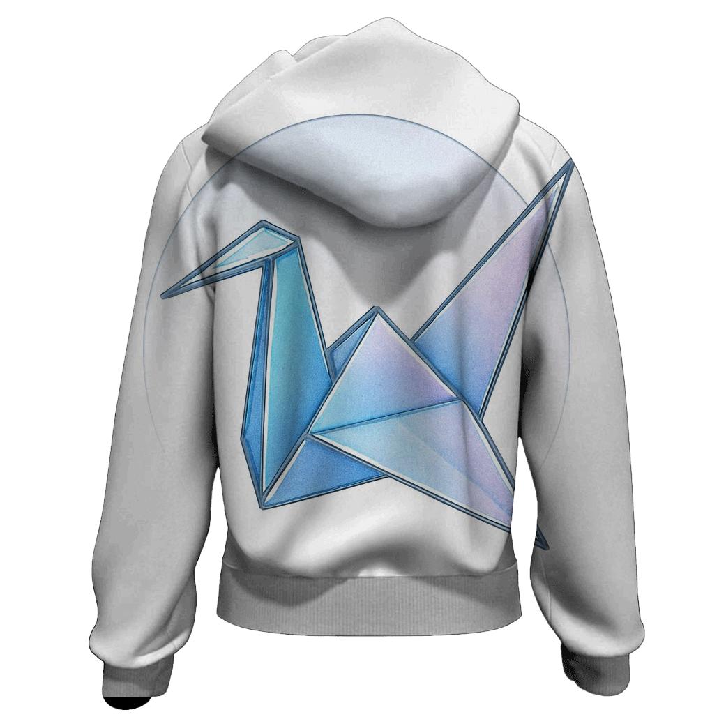 Origami Aurora Crane Emblem hoodie designs