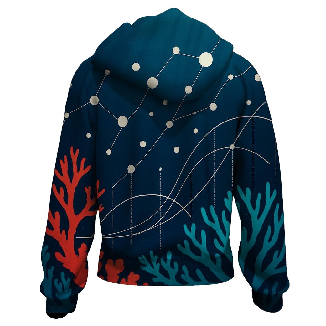 Coral Reef Data Visualization Poster hoodies fashion