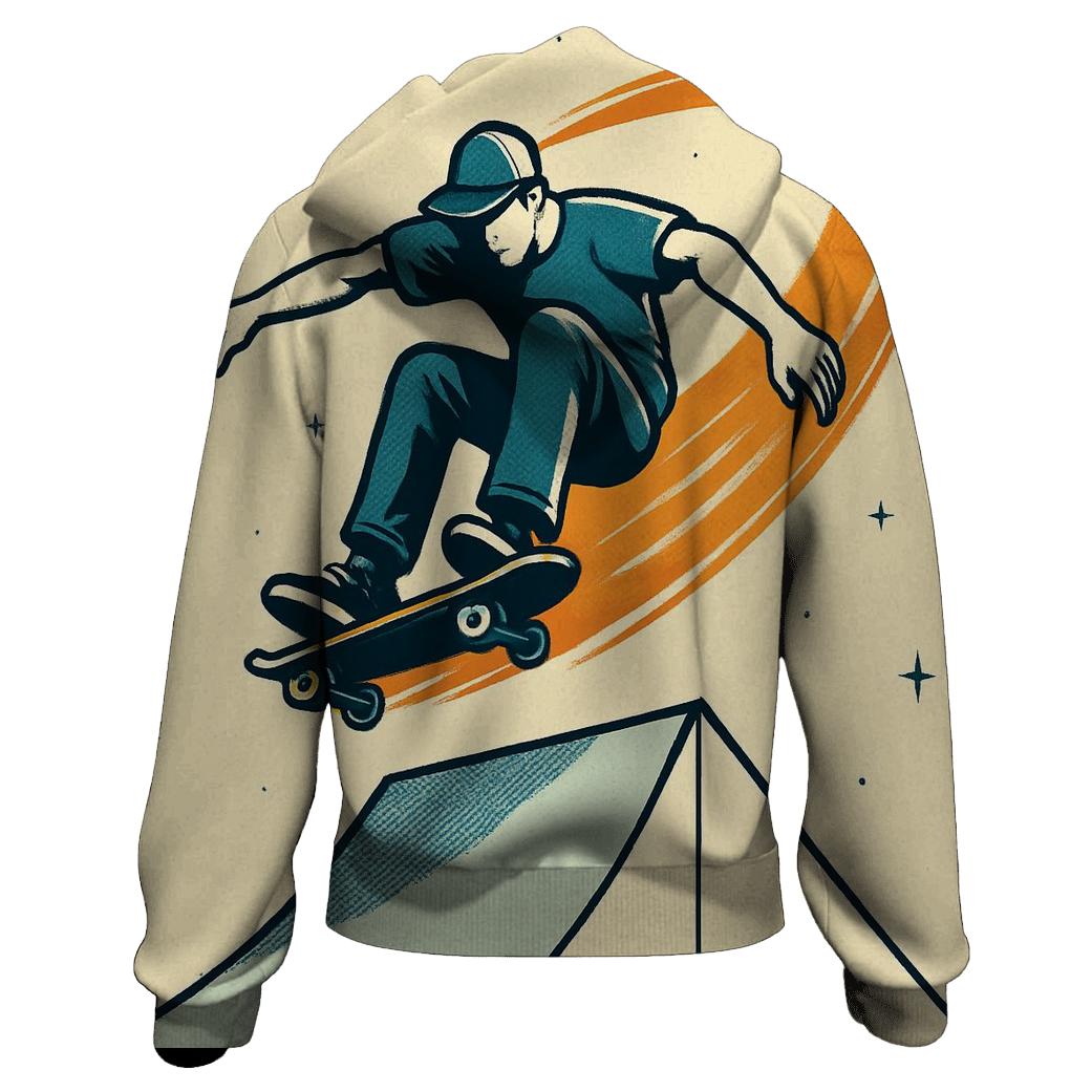 Meteor Trail Skateboarding hoodie designs