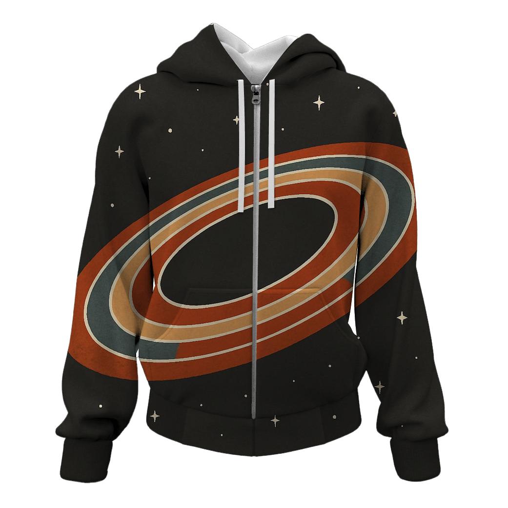 Accretion Belt Stack Offset lightweight hoodies