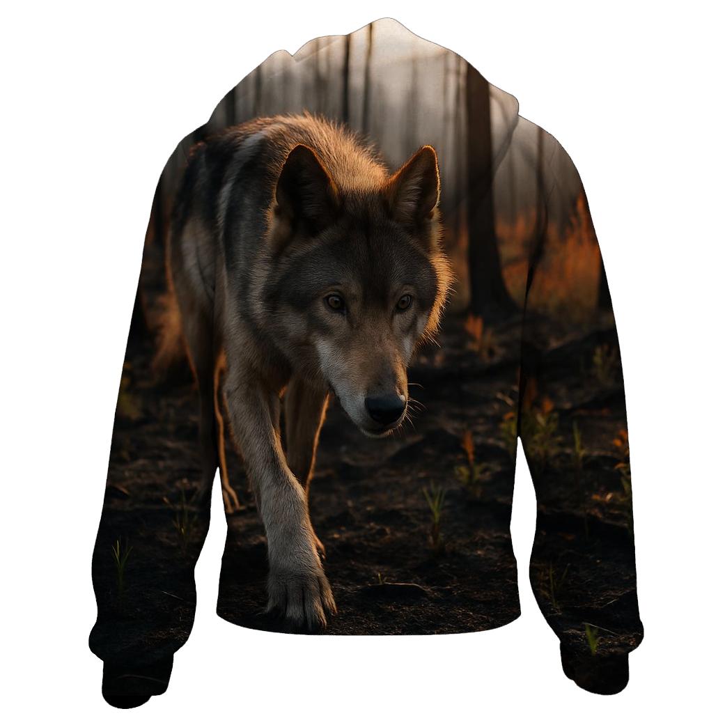 Post Wildfire Regrowth Patrol zip-up hoodies