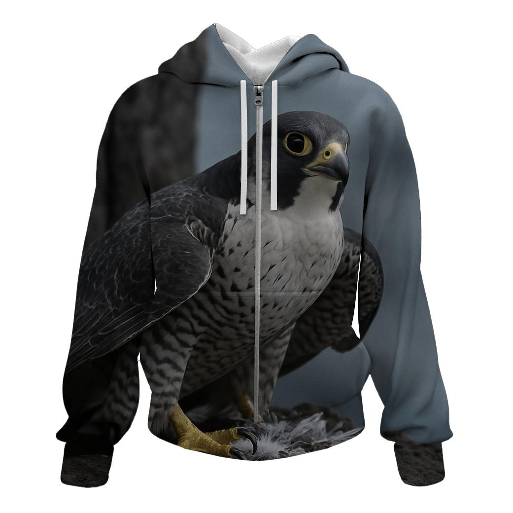 Basalt Ledge Sentinel Peregrine Falcon graphic hoodies