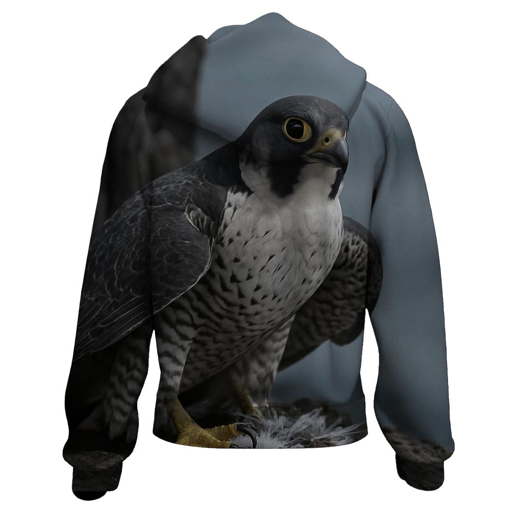 Basalt Ledge Sentinel Peregrine Falcon graphic hoodies