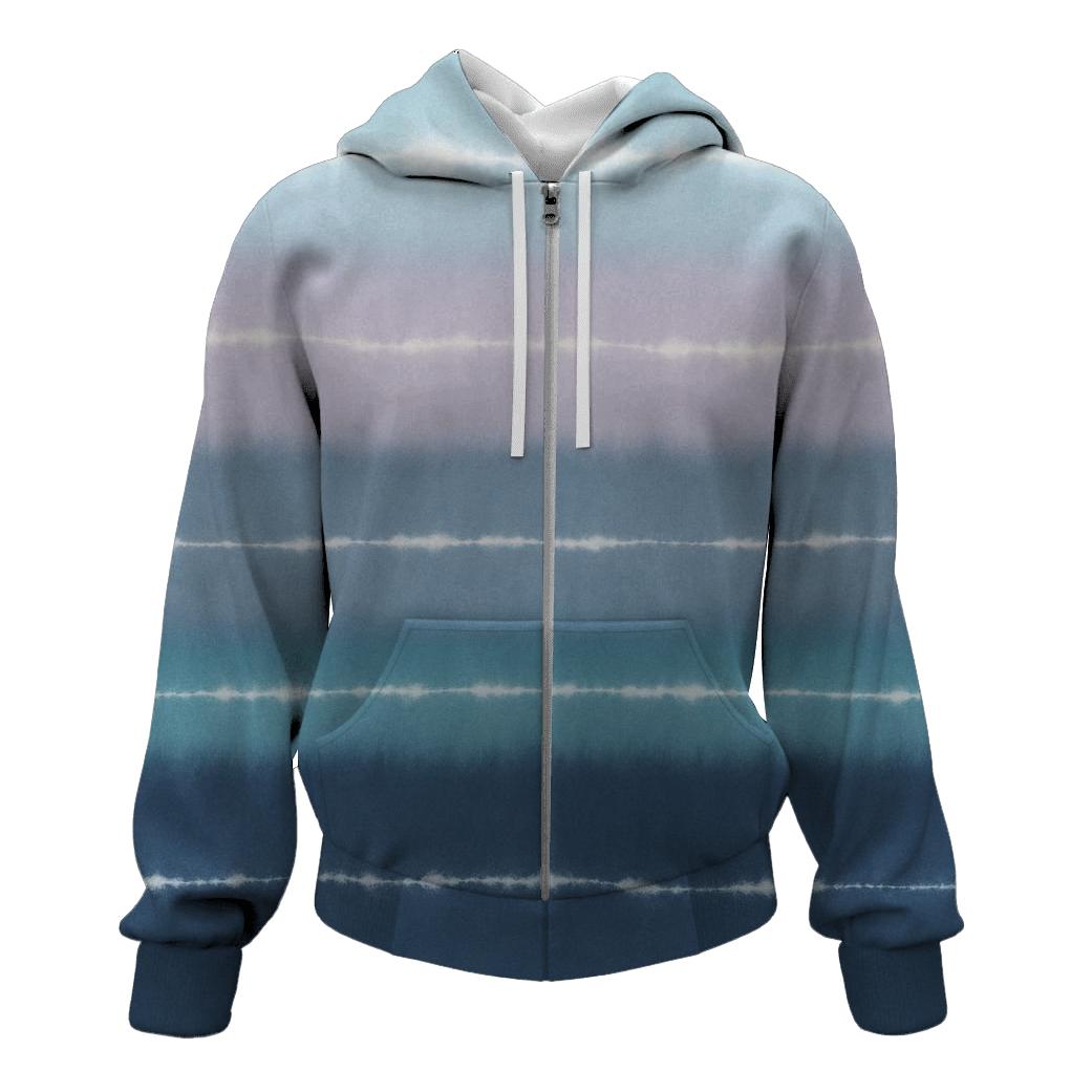 Ice Giant Horizon Stripes Overdye pullover hoodies