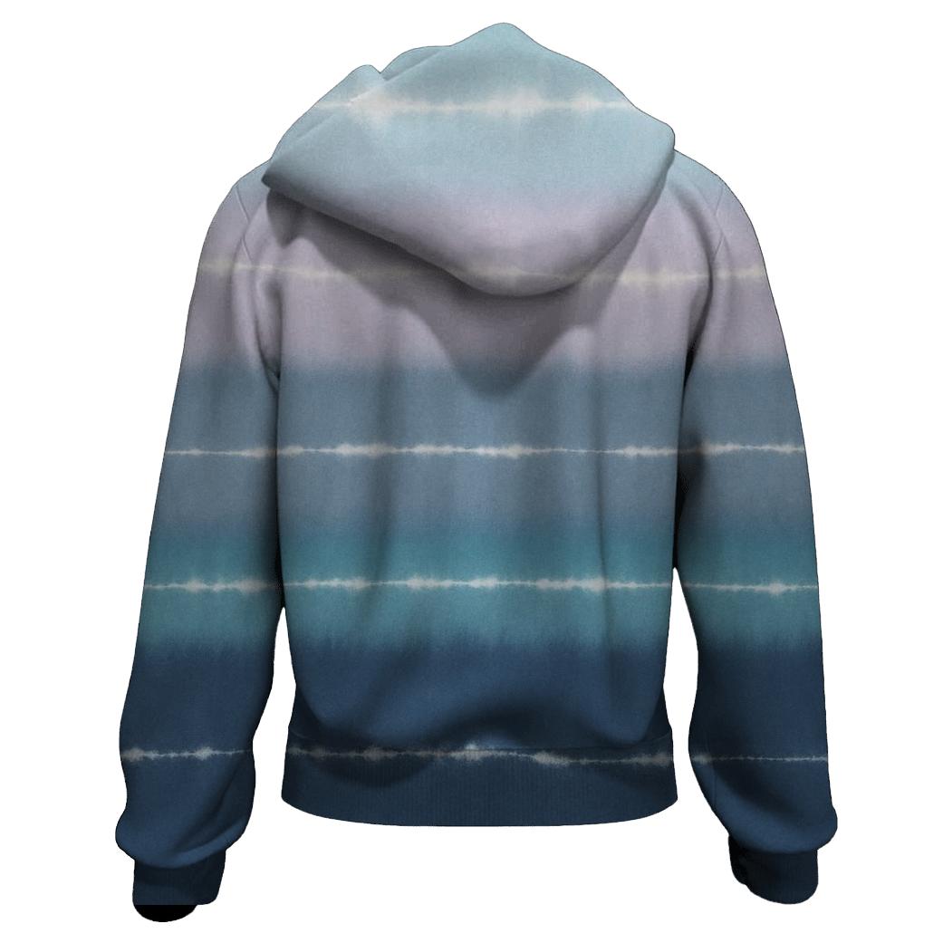 Ice Giant Horizon Stripes Overdye pullover hoodies