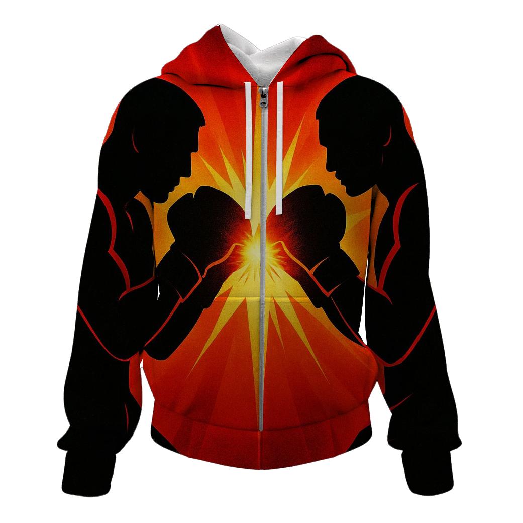 Solar Flare Boxing lightweight hoodies