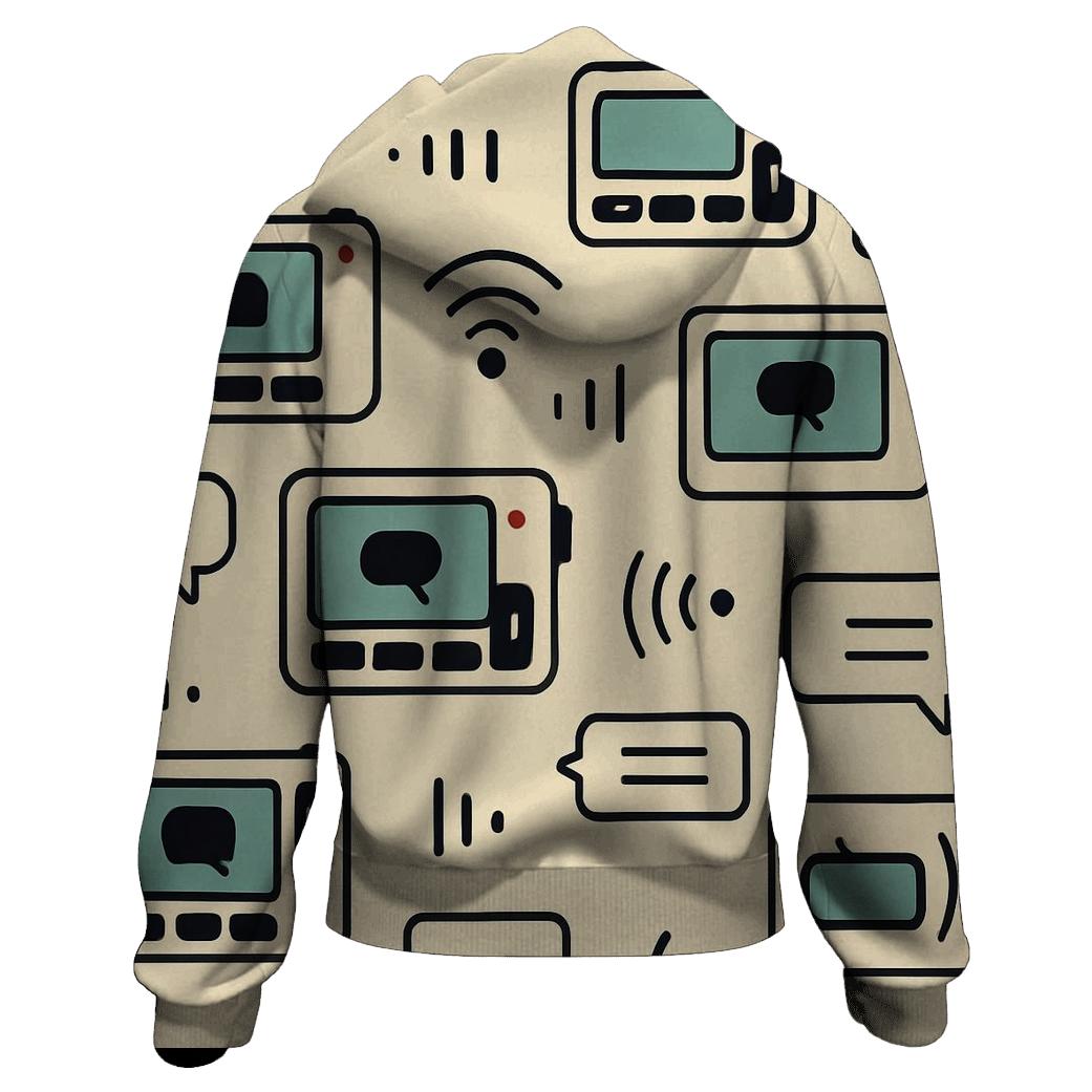 Pager Beep Icon Repeat pullover hoodies