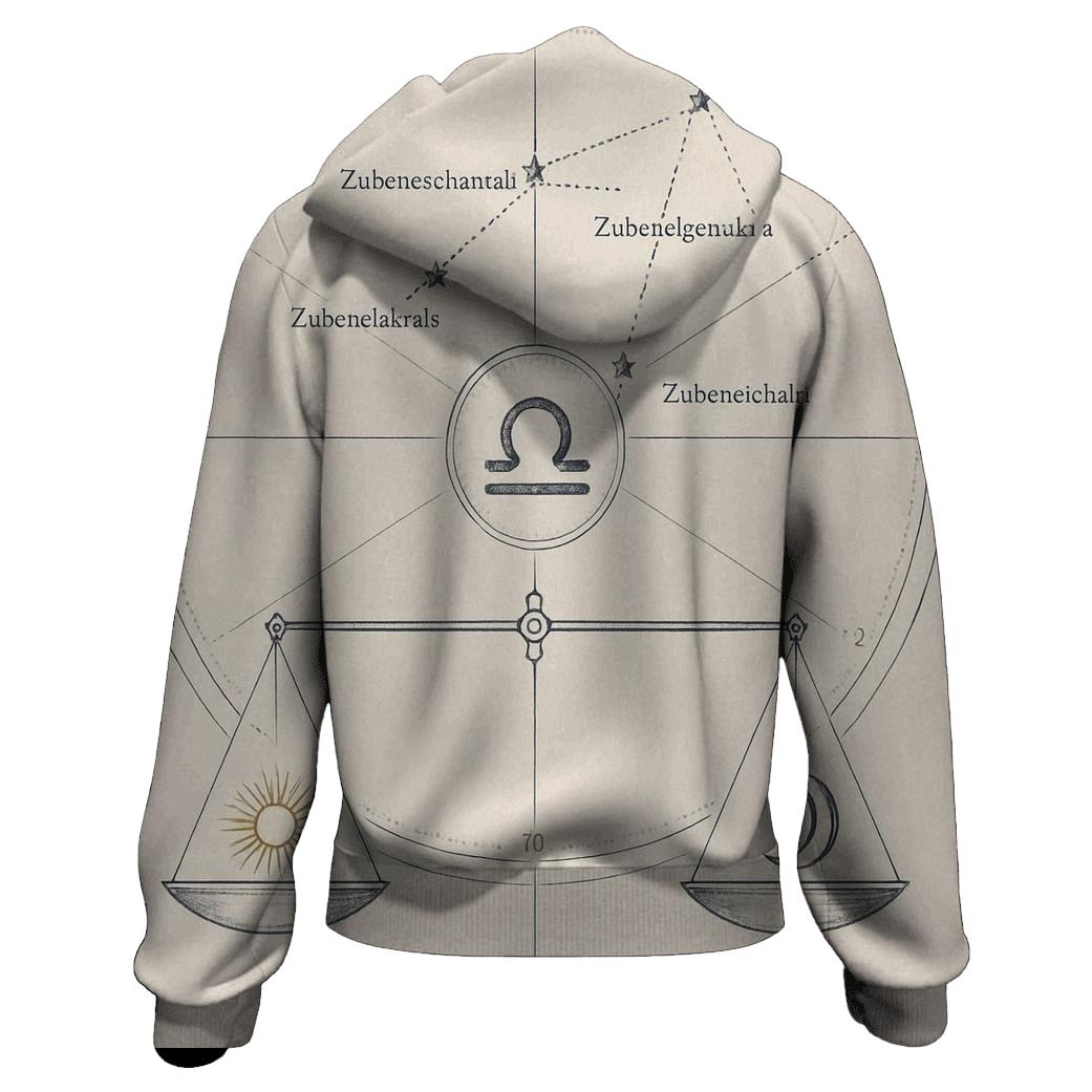 Libra Equinox Balance Diagram graphic hoodies