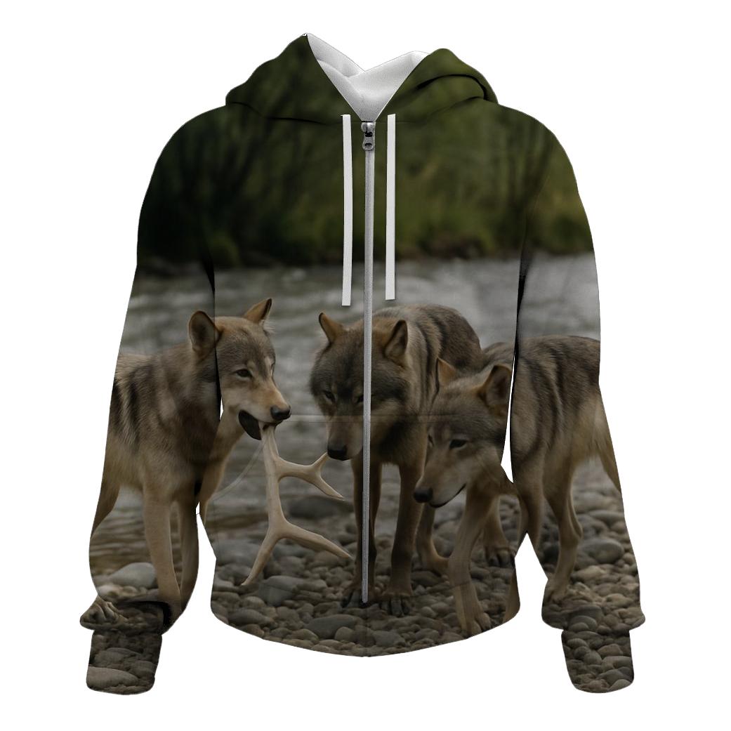 River Gravel Bar Rendezvous graphic hoodies
