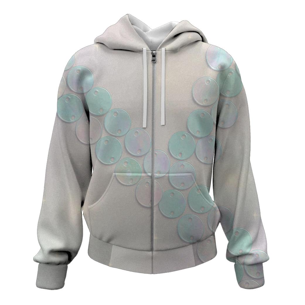 Pastel Sequin Drift graphic hoodies