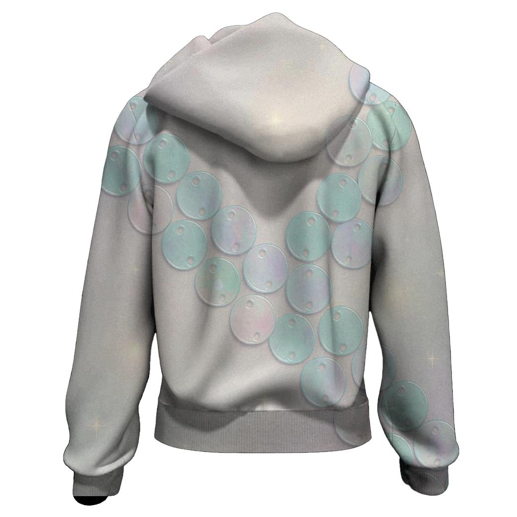 Pastel Sequin Drift graphic hoodies