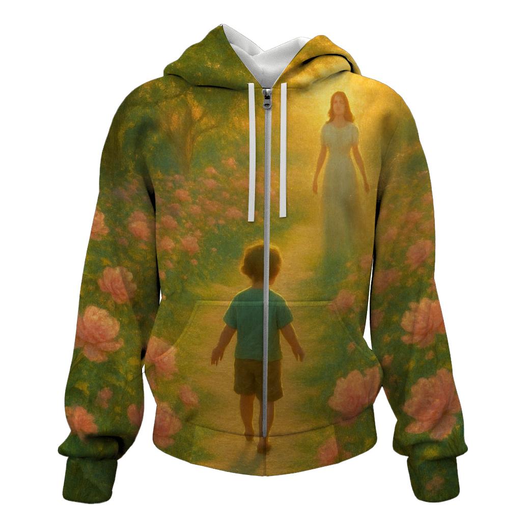 A Garden That Learns Your Footsteps embroidered hoodies