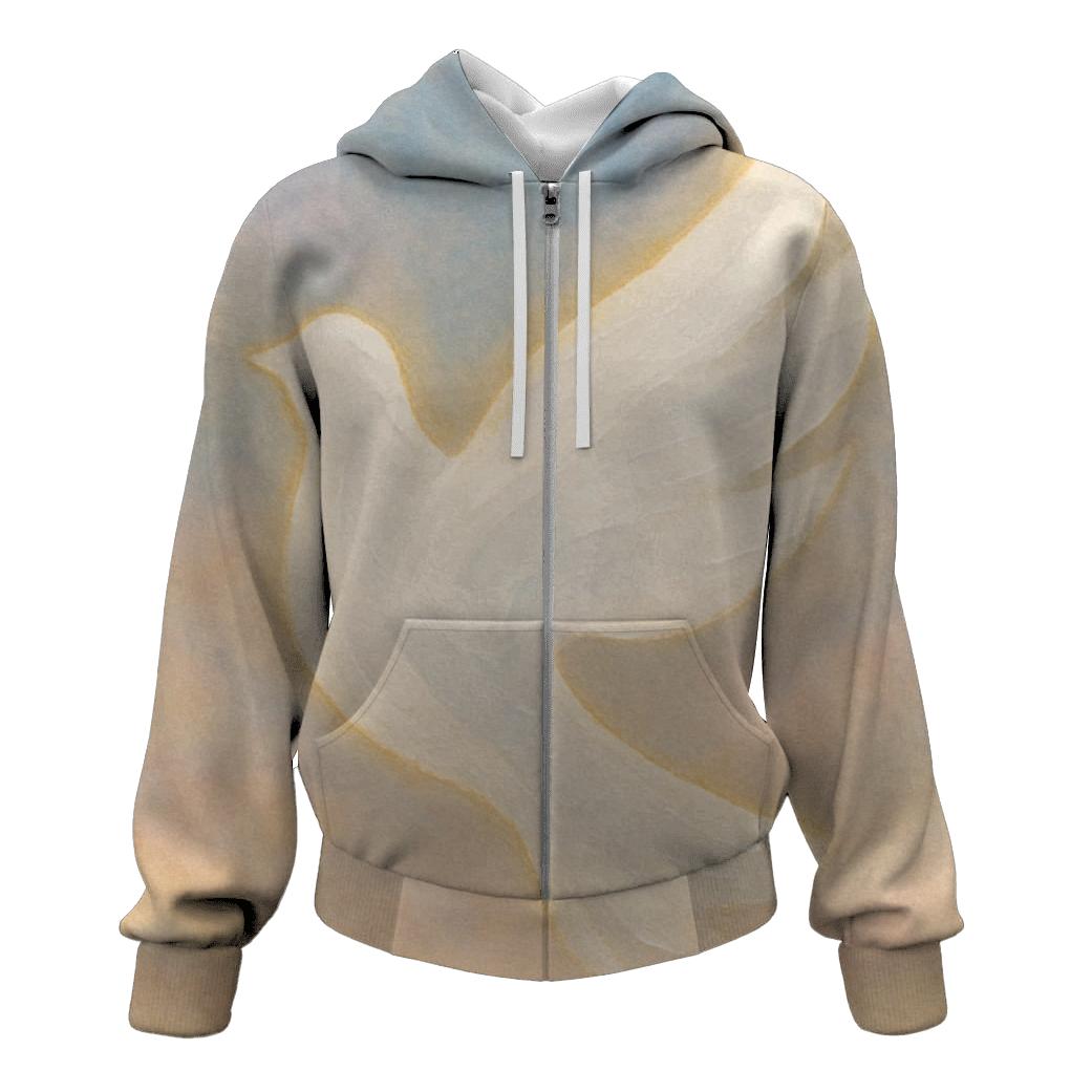 Dove Of Soft Radiance zip-up hoodies