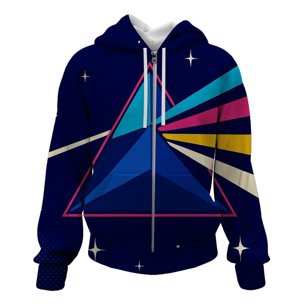 Laser Prism Sunburst custom hoodies