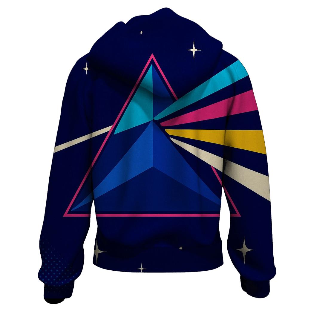 Laser Prism Sunburst custom hoodies