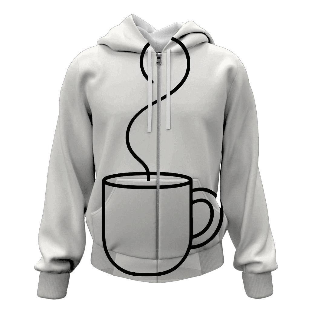 Steam Wisp Monoline embroidered hoodies