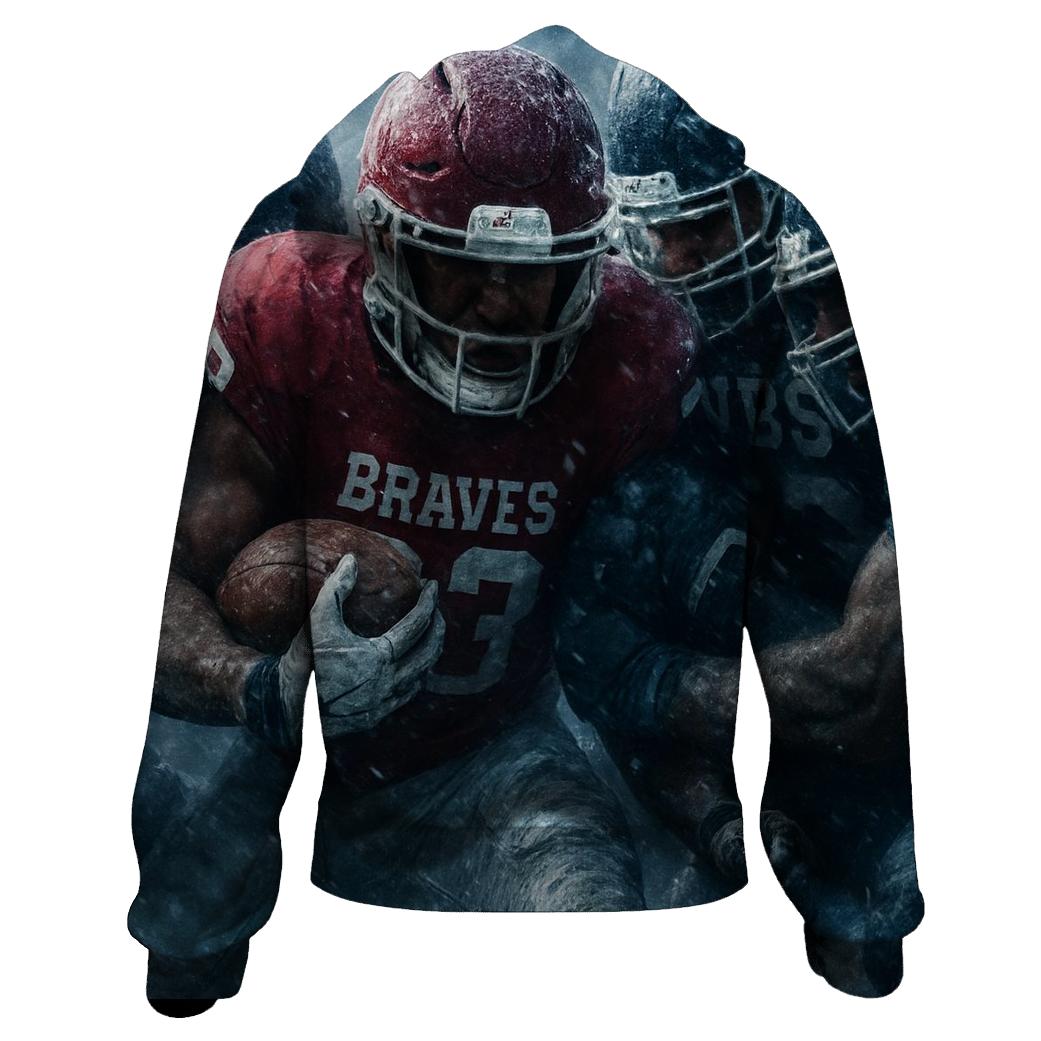 Frozen Wind Tunnel Goal Line Stand embroidered hoodies