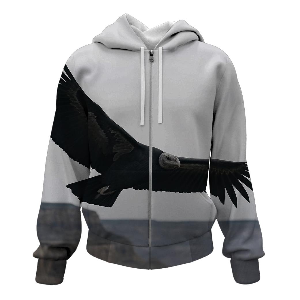 Canyon Thermal Spiral California Condor embroidered hoodies