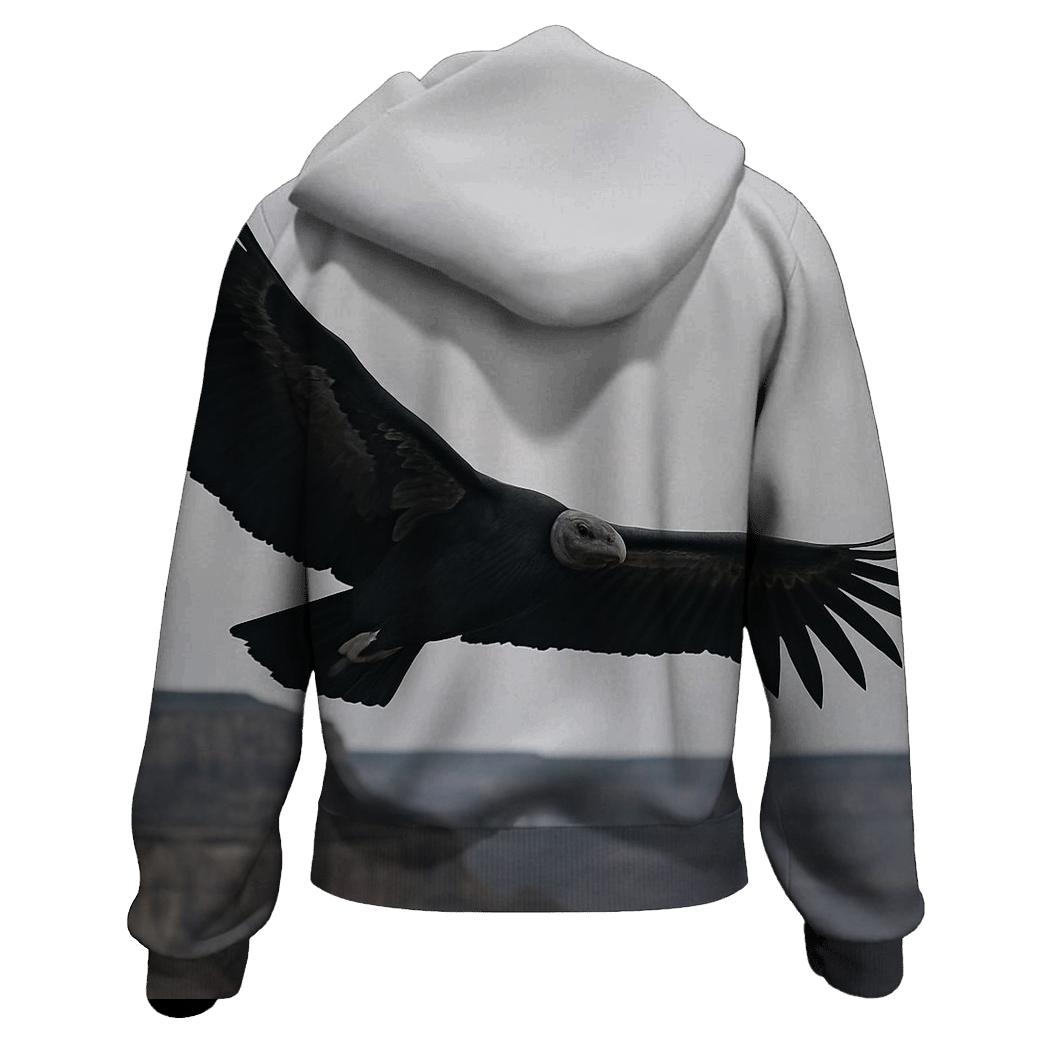 Canyon Thermal Spiral California Condor embroidered hoodies