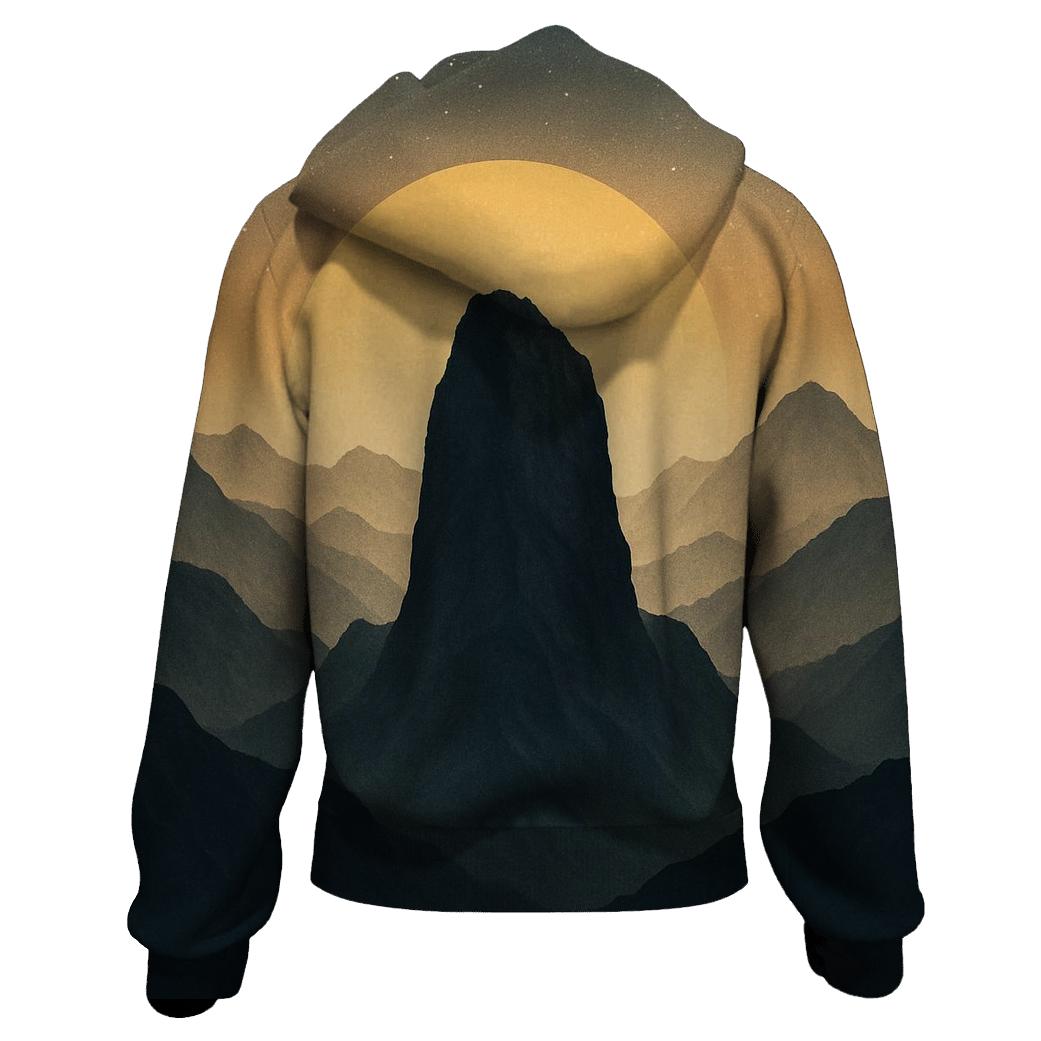 Mountain Monolith Double Exposure hoodies fashion