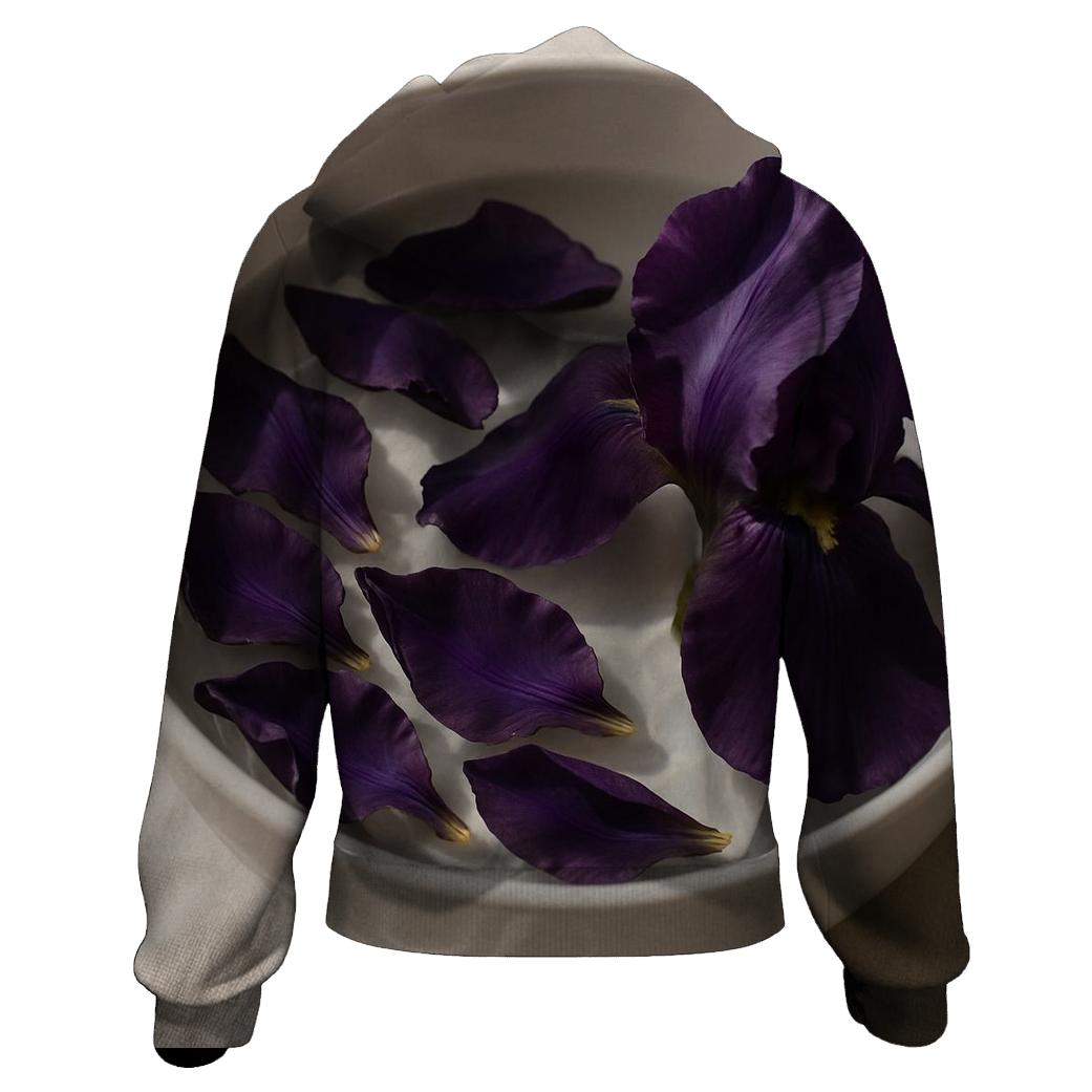 Iris Petals Floating In A Ceramic Rinse Bowl hoodie styles